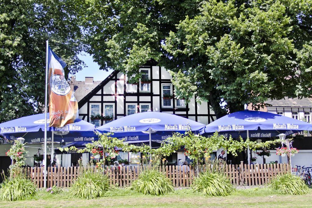 Hotel Weserstuben Bodenwerder Bagian luar foto